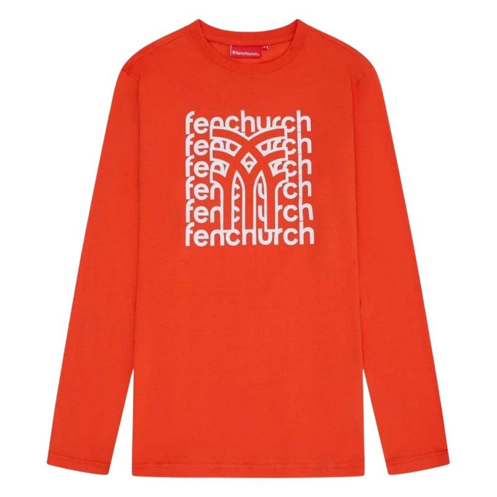 Fenchurch Unisex Adult Jones Long-Sleeved T-Shirt / Burnt Orange